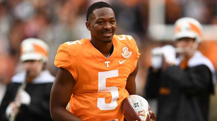 Tennessee quarterback Hendon Hooker